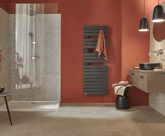 Sèche serviettes Atlantic anthracite salle de bain design douche