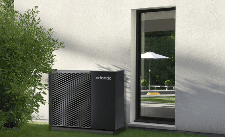 pompe à chaleur atlantic unité extérieure jardin