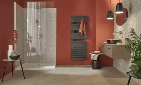 Sèche serviettes Atlantic anthracite salle de bain design douche