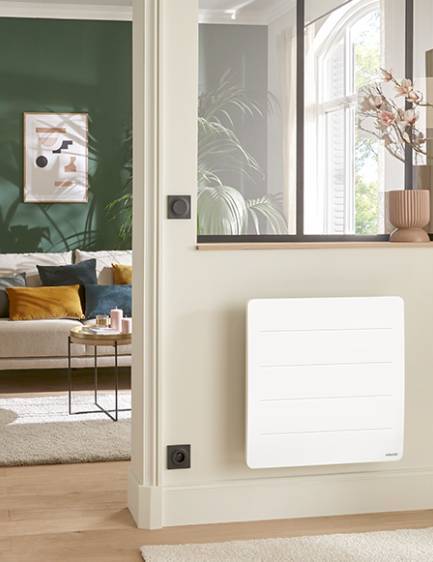 radiateur électrique horizontal atlantic blanc salon
