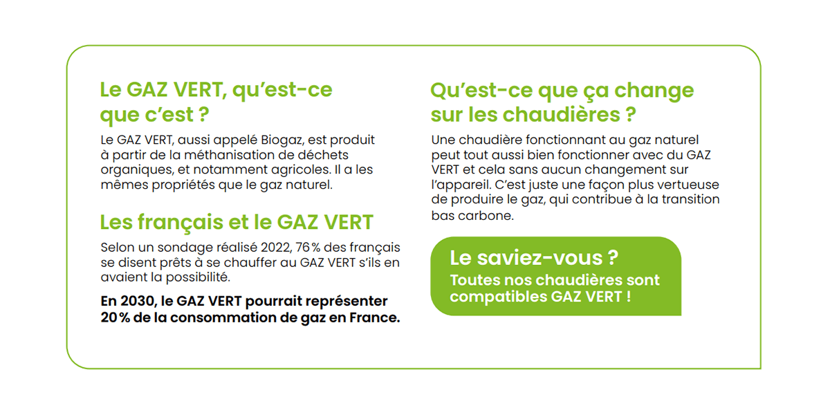 atlantic chaudière gaz vert