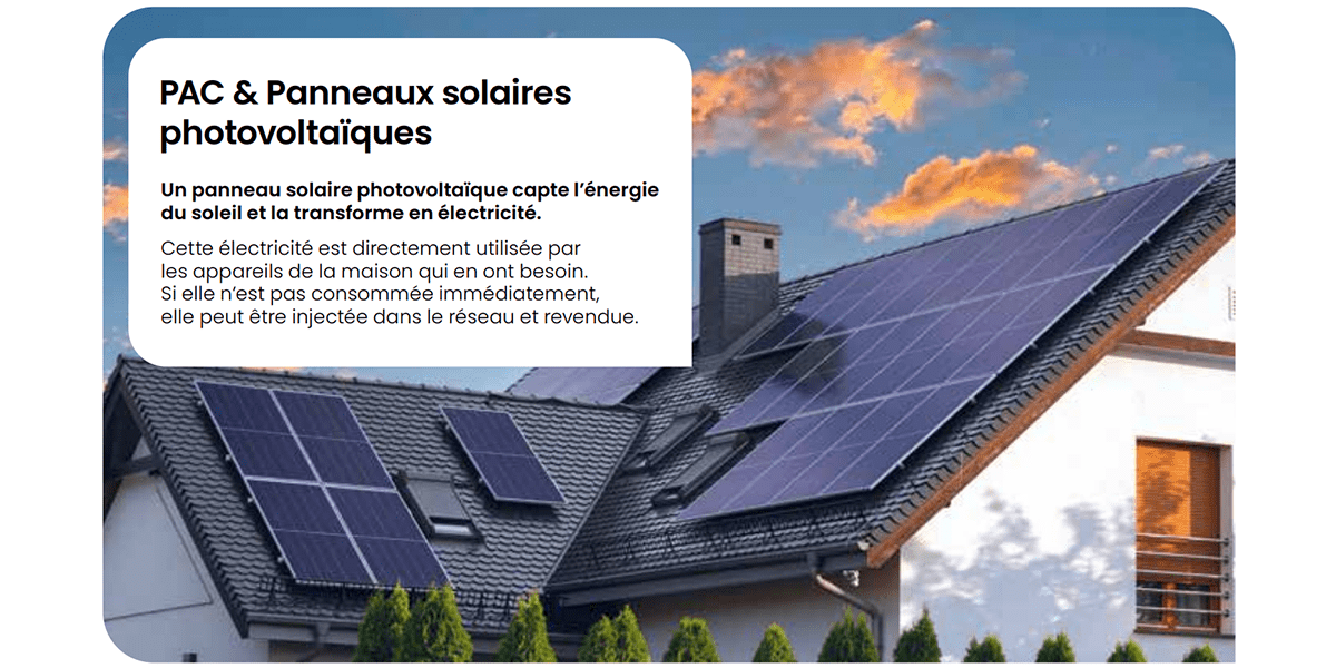 pompe à chaleur panneaux photovoltaïques atlantic