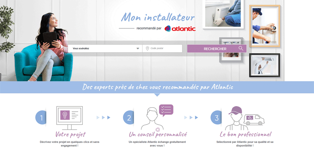 Trouvez votre installateur en quelques clics ave la plateforme MON-INSTALLATEUR